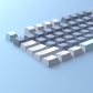Cloud Lake 104+21/22 Keys PBT Doubleshot Keycaps Set Cherry Profile for Cherry MX Keyboard